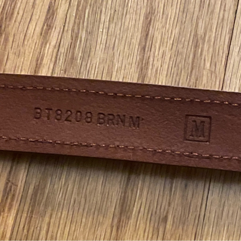 VINTAGE FOSSIL WOMENS BROWN LEATHER BELT SIZE M Western - Picture 5 of 7